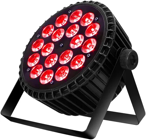 Scheinwerfer, LED, IP65, RGBWA-UV, Flat Par, 18x18W