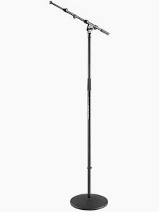 Mikrofonstativ, K&M 26145, Höhe 100 - 170 cm, (Guss-Rundsockel Ø 30cm)