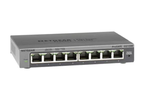 Switch,  Netgear GS108E Switch, 8 Port