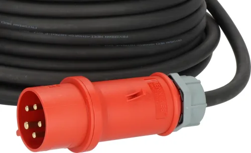 CEE-Kabel 32A, schwarz, 30m
