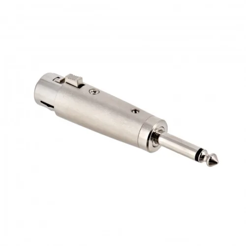 Adapter, Jack m 6.3mm mono - XLR f
