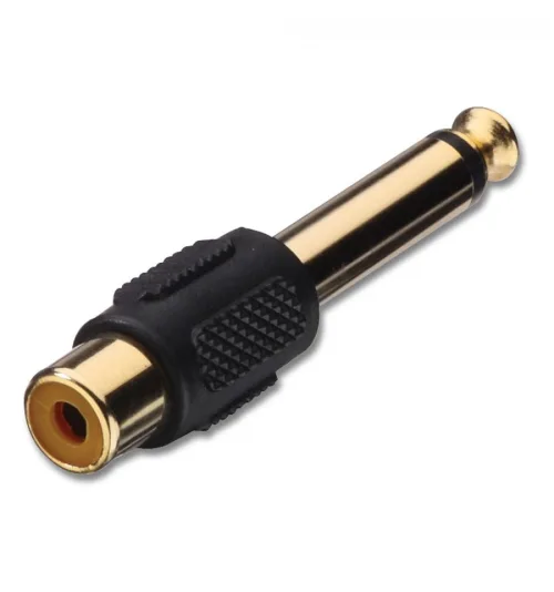 Adapter, Cinch f - Jack m 6.3mm mono