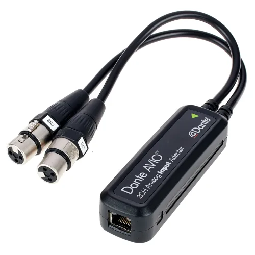 Adapter, Dante Avio Rj45- 2x XLR f