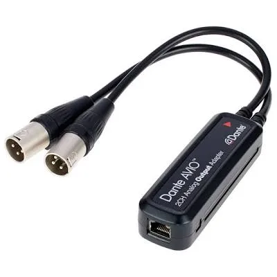 Adapter, Dante Avio Rj45- 2x XLR m