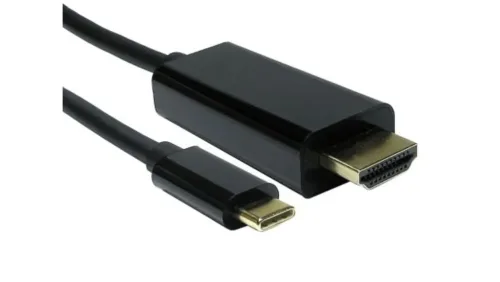 HDMI-Kabel - USB-C, schwarz, 1m