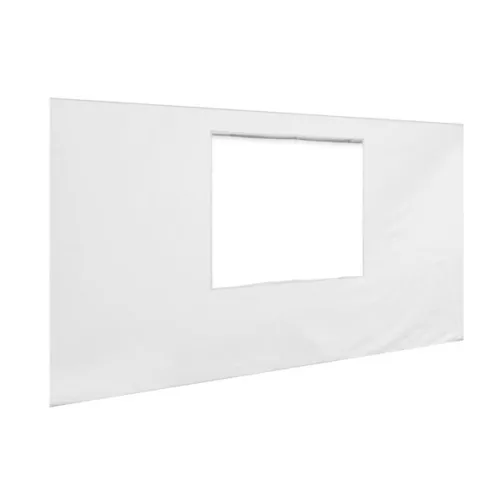 Faltzelt, Seitenvorhang mit Fenster 4m, weiss