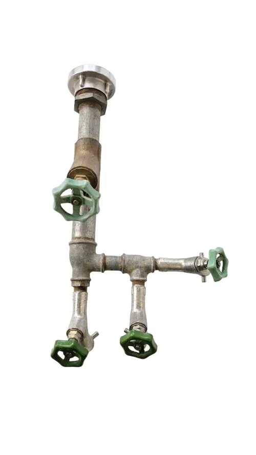 Wasserverteiler, Input: Storz 55, Output: 3 x 3/4'' Aussengewinde