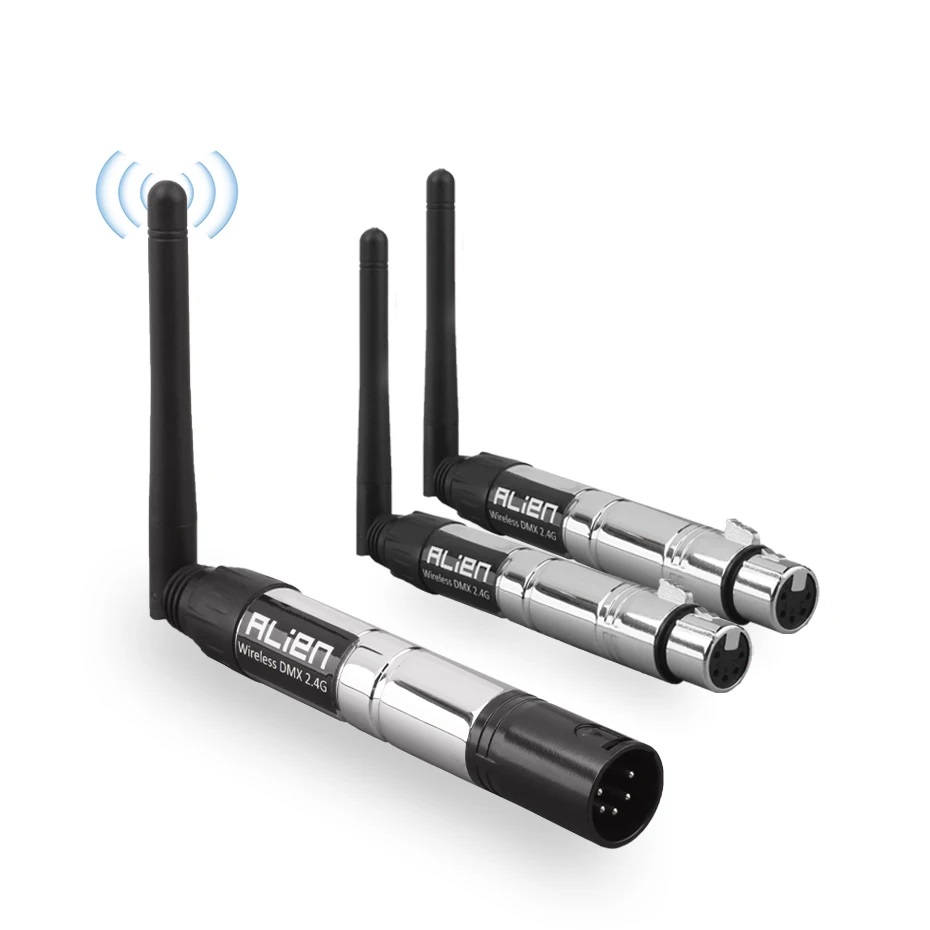 ALIEN 2.4G Wireless DMX 512 1x Sender, 2x Empfänger