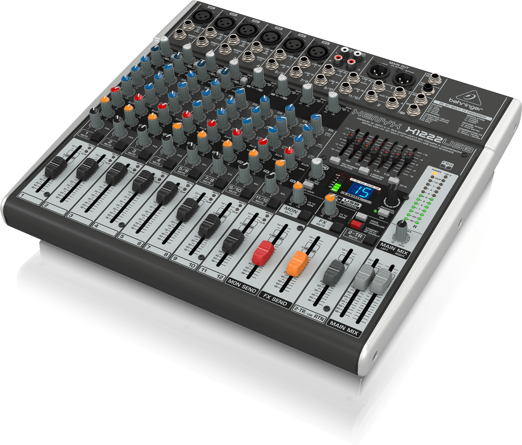 Mischpult, Behringer XENYX x1222 USB, 16 Input