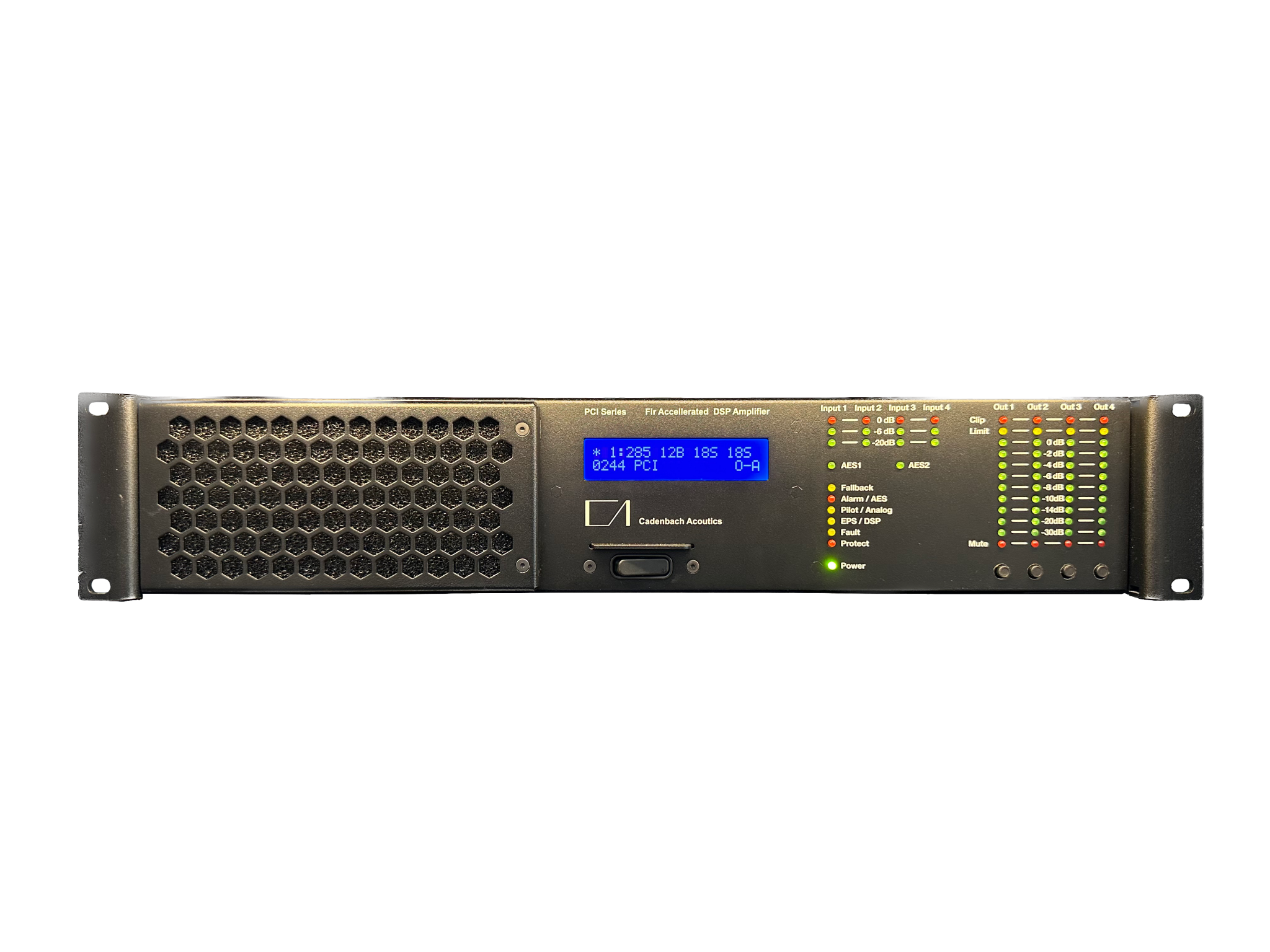 Endstufe, Cadenbach Acoustics, PAXDALL, RMS Leistung: 4 x 1000W an 4Ohm, internal F.I.R Controller