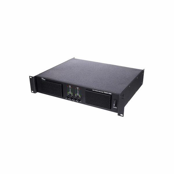 Endstufe, the t.amp TSA 4-700, Leistung: 4x490W an 8Ohm, 4x810W an 4Ohm, 4x930W an 2Ohm, 2x1600W an 8Ohm Brückenbetrieb, 2x1800W an 4Ohm Brückenbetrieb