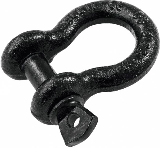 Schäkel, 3/8, 1t, schwarz/silber