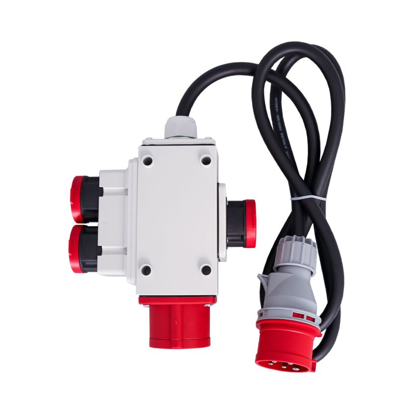 Stromverteiler, In CEE16, Out 3x T25, 1x CEE16