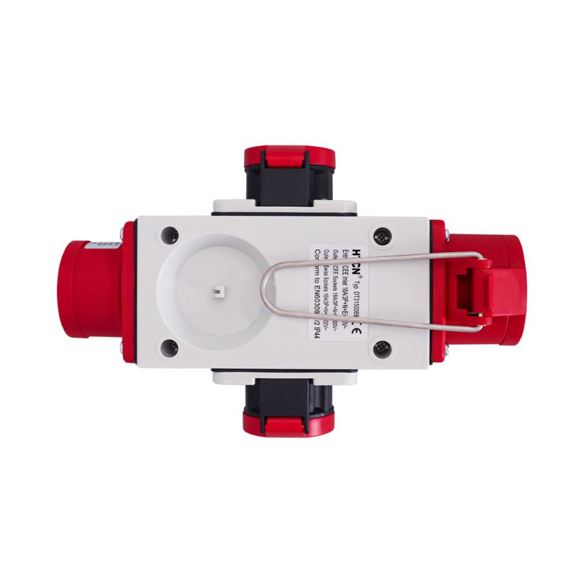 Steckverteiler, HTCN, In CEE16, Out 1x CEE16, 2x T25
