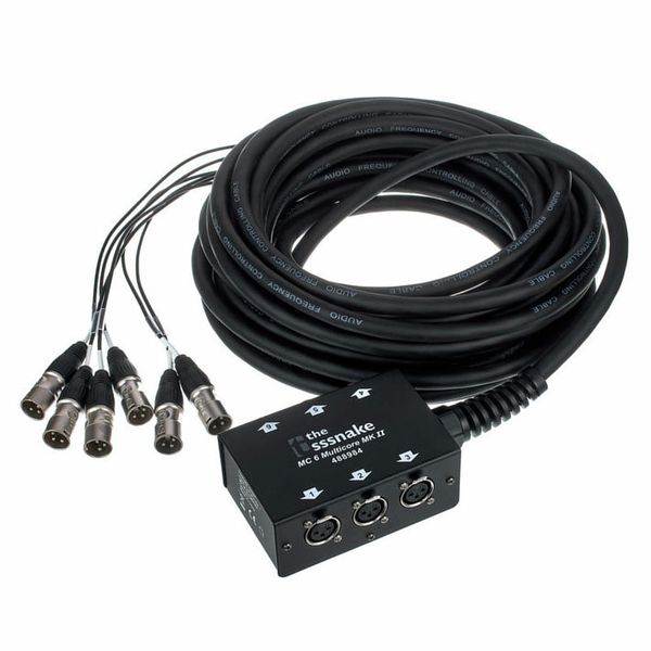 XLR, Multicore, 6-fach, 15m