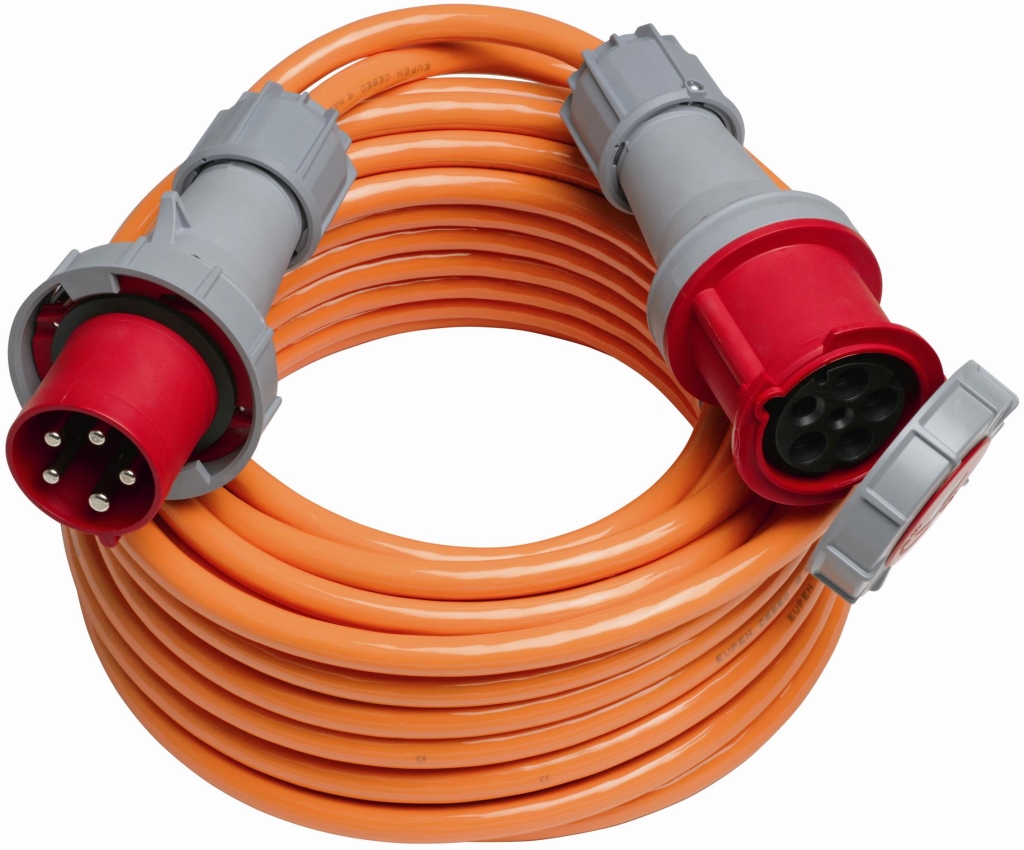 CEE-Kabel 63A, orange, 25m