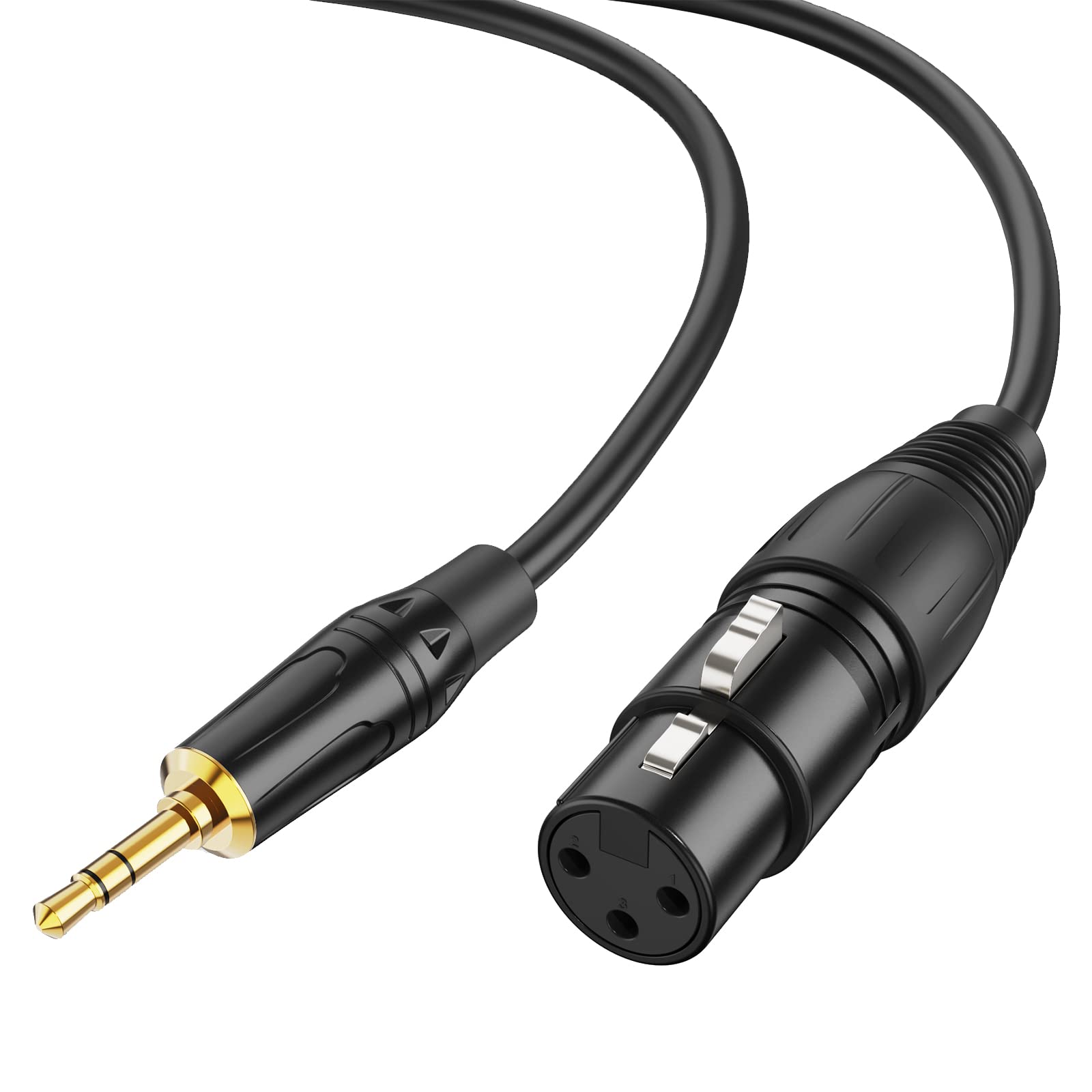 Klinkenkabel, Jack m 3.5mm stereo - XLR f