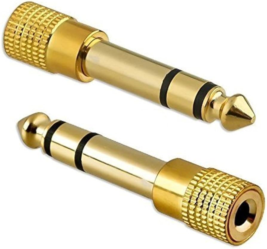 Adapter, Jack f 3.5mm - Jack m 6.3mm stereo