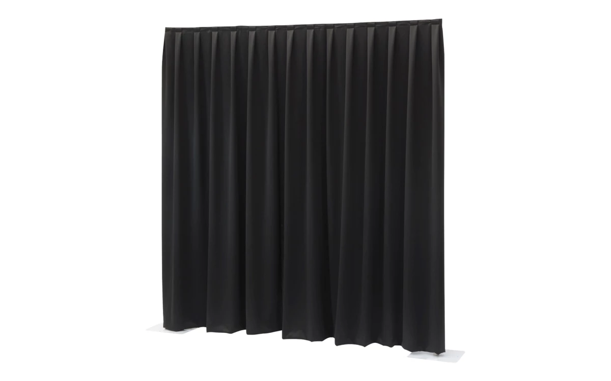 Molton 3.5 x 2.6m, schwarz, 320g/m2 ( Pipe and Drape Vorhangsystem)